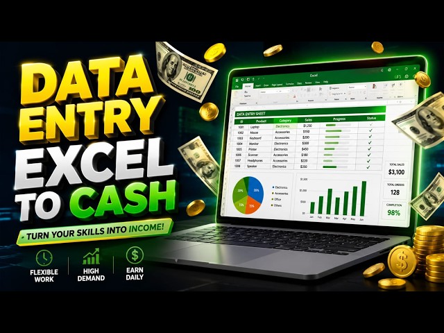 Data Entry Course for Beginners in Excel | Learn Basic Excel & Start Earning 📊