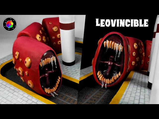 How to Make a Play-Doh Train Eater (Moves on Wheels) by Leovincible | PlastiVerse