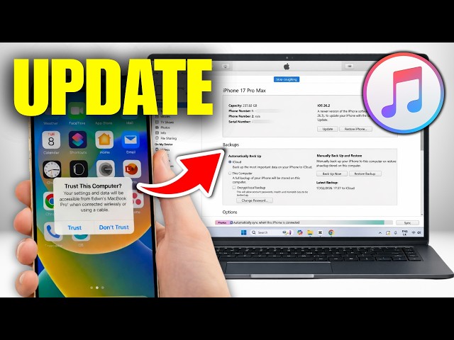 How To Update iPhone Using iTunes (Laptop & PC)