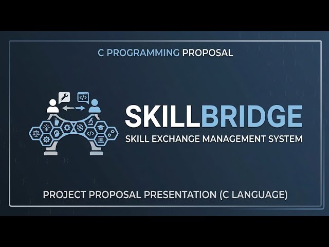 Skill Exchange Management System | SkillBridge | UFTB |