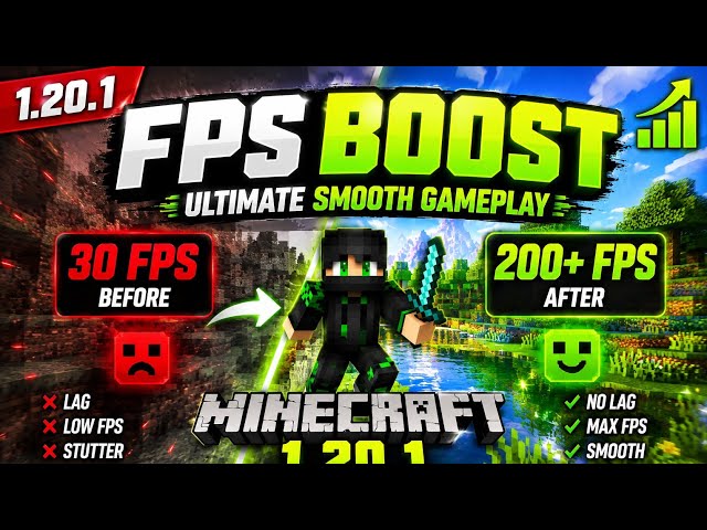 Minecraft 1.20.1 FPS BOOST 🚀 Insane Smooth Gameplay