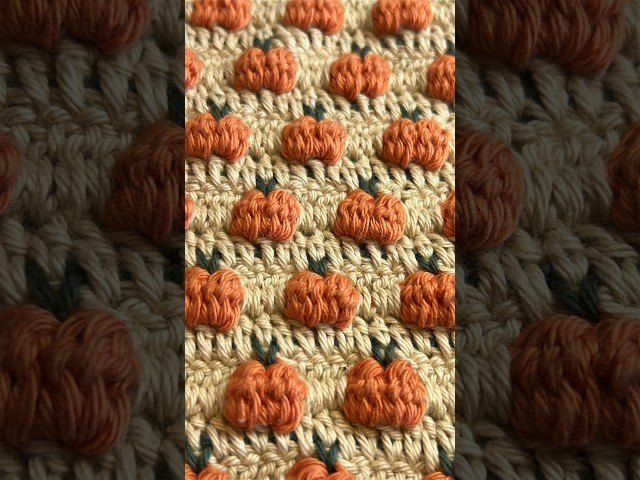 This Crochet Pumpkin Stitch Is So Cute! 🎃 Perfect for Halloween #shorts