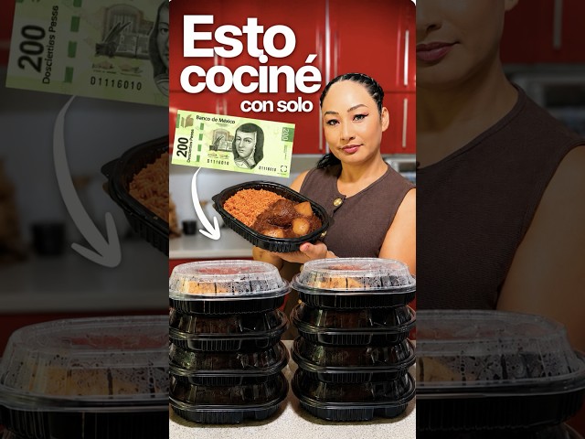 TODO esto cociné con $200 pesos | Comida rica, fácil y rendidora #shorts #shortvideo