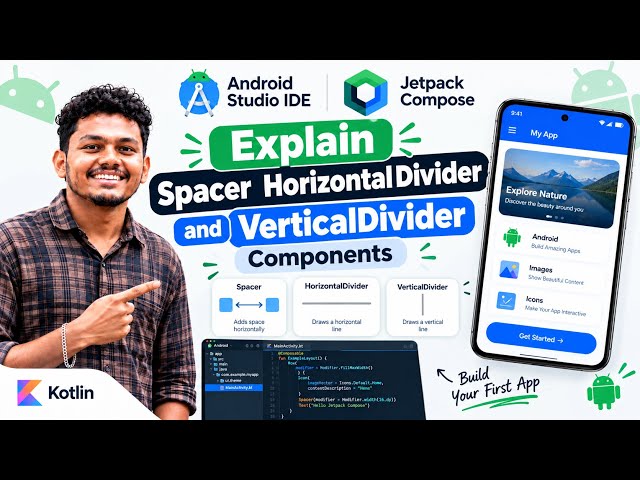 DAY 7: Horizontal & Vertical Dividers-Android Jetpack Compose|Jetpack Compose Tutorial for Beginners