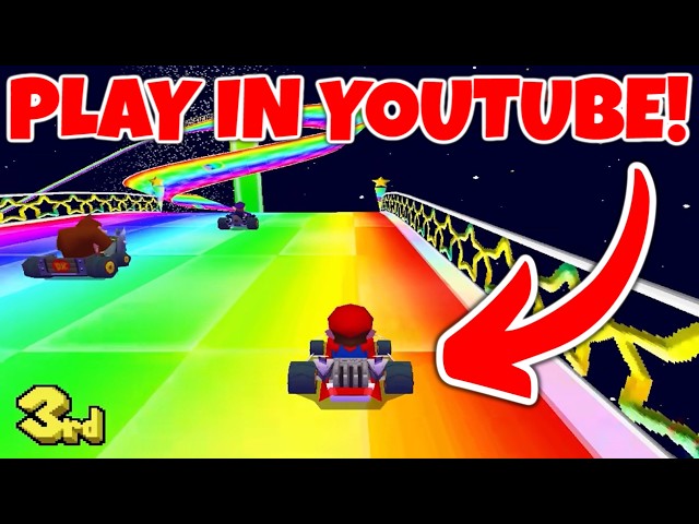 Mario Kart but it's PLAYABLE in YouTube!