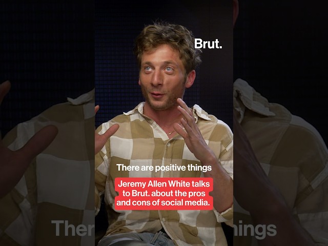 Jeremy Allen White on social media and youth.