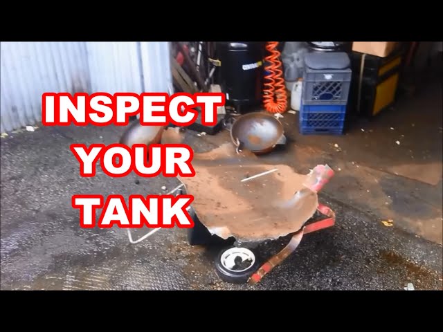 Maintain the Lethal Tank in your Shop -- Air Compressor Safety    Keep it DRY / Inspect it