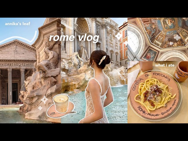 italy vlog 🇮🇹 3 days in ROME: everything i ate & did! exploring vatican, colosseum, first euro trip