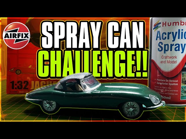 Airfix Jaguar E Type Starter Set 1/32 Scale Model Full Build - Spray Can Challenge
