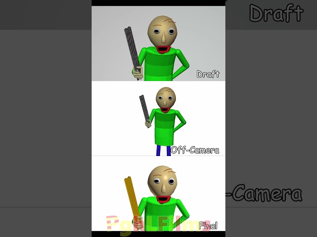 Baldi's New Vase 2025 Animation Process, but Baldi is voiced by mystman12 #baldisbasics #shorts