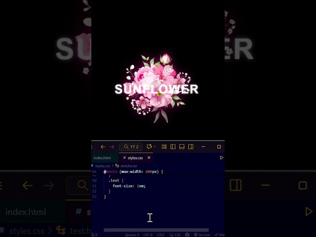 Sunflower Design with Pure CSS | HTML/CSS Tutorial