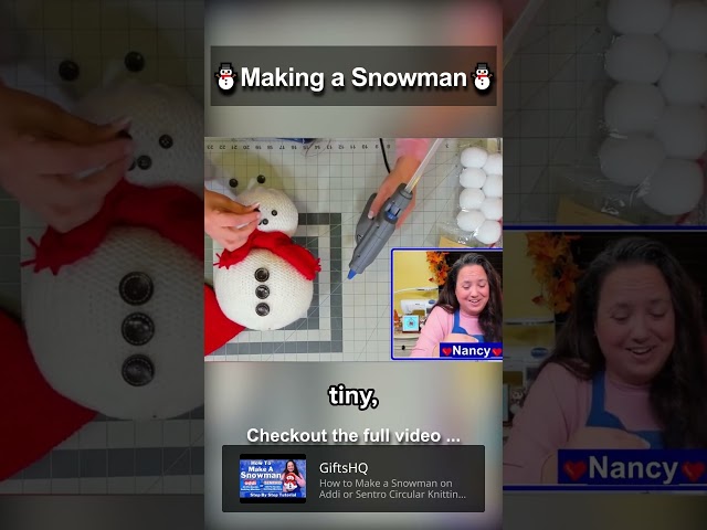Look How Easy: Snowman With Addi/Sentro Machine - Christmas Gift Idea