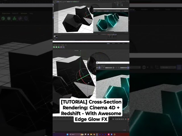 #New #cinema4d #tutorial  Cross-Section Rendering - #Redshift #shorts #tutorial #3d #motiongraphics