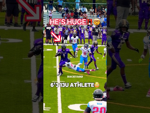 This BIGGEST 13U Athlete in the COUNTRY‼️😭🙏 #footballshorts #touchdown #memes #megatron #football