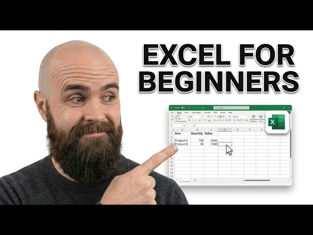 Welcome To Excel For Beginners [Quick Start]