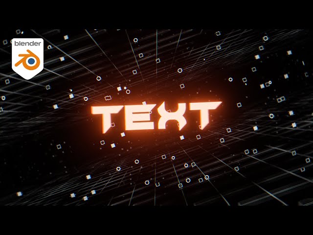 Retro Scifi Title Animation in Eevee (Blender Tutorial)