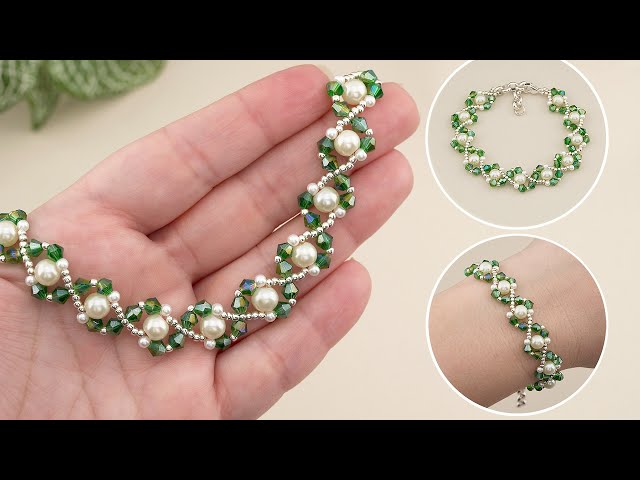 DIY Elegant Seed Bead Bracelet with Pearls & Crystals | Easy Beading Tutorial for Beginners