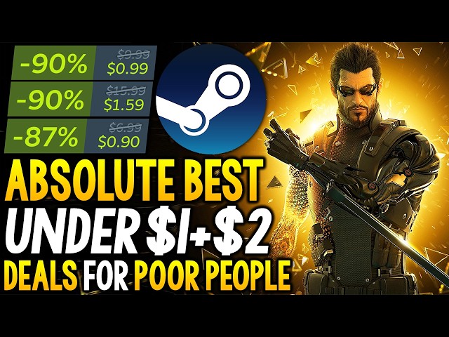 THE ABSOLUTE BEST STEAM PC GAME DEALS FOR POOR PEOPLE - DEALS UNDER $1 AND $2!