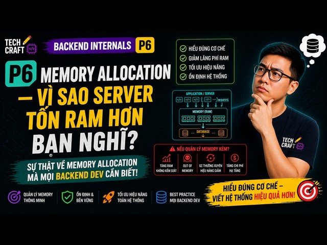 🔒⚙️ Backend Internals P6: Memory Allocation — Why Servers Use More RAM Than You Think