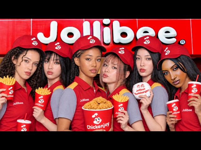 KATSEYE Working at Jollibee