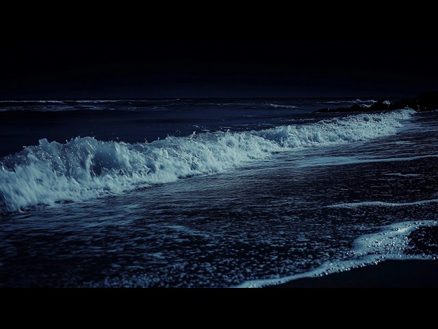 Powerful Ocean Waves for Sleeping 🌊 Black Screen | Deep Sleep, Relaxation & Stress Relief