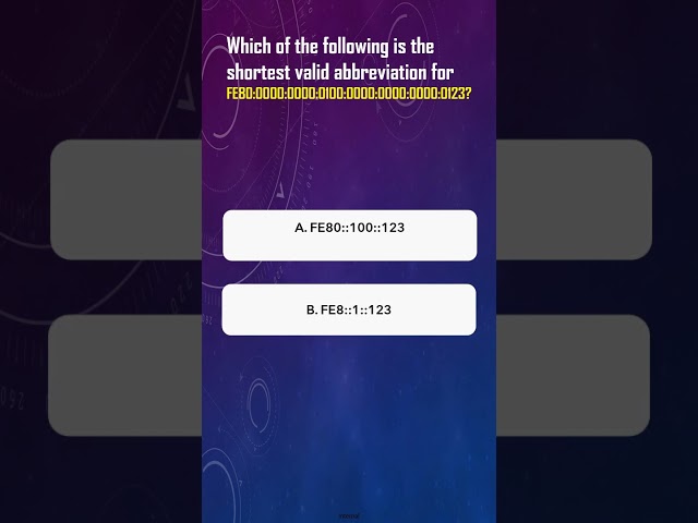 CCNA 200-301  PRACTICE EXAM QUIZ 10 #ccna #quiz #free