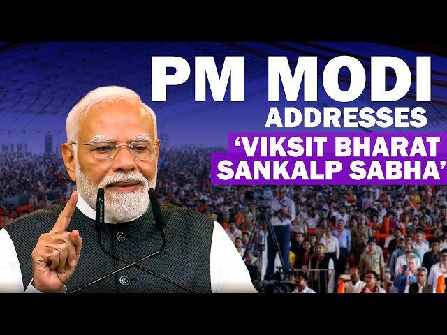 LIVE: PM Modi Addresses ‘Viksit Bharat Sankalp Sabha’ on 25 Years of Public Service