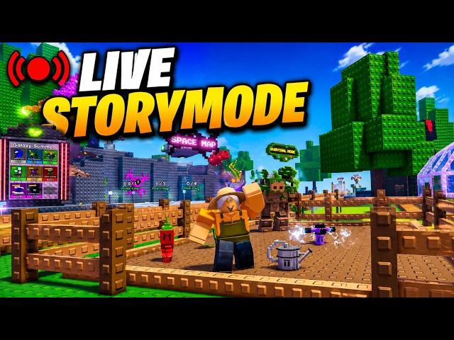 🔴LIVE STORYMODE! In Garden Tower Defense