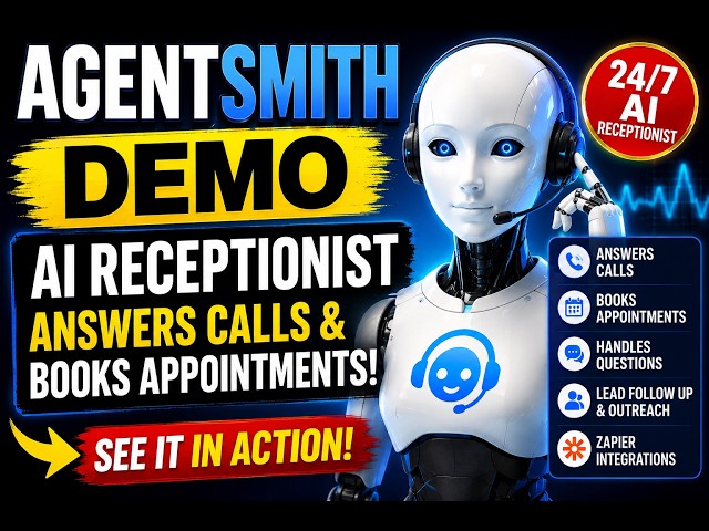 AgentSmith AI Receptionist Demo – See It Answer Calls & Book Appointments!