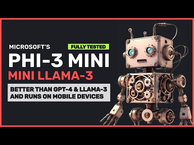 Microsoft's PHI-3-mini-3.8b: This 3B Model outperforms Llama 3 & GPT-4 | Most Capable Opensource LLM