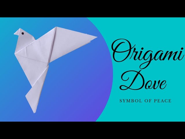 How to make an origami dove | paper dove with flapping wings | peace dove