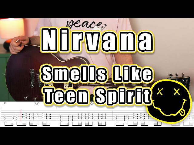 Nirvana  - Smells Like Teen Spirit (Guitar Tab | Cover | Lesson | Tutorial)