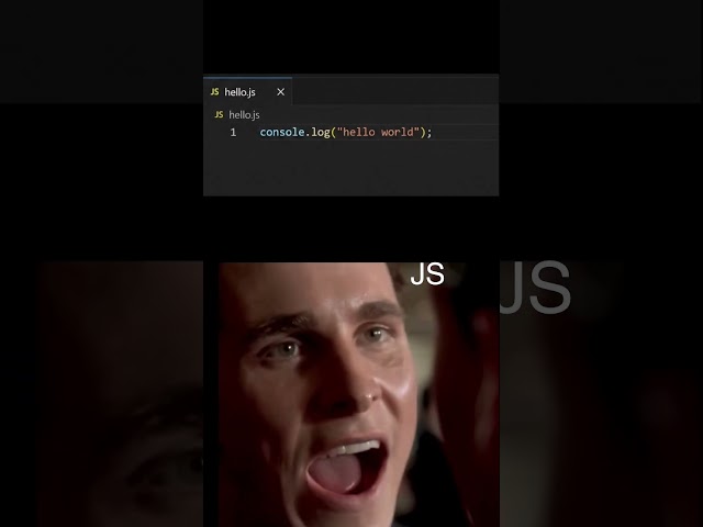 JavaScript vs Python 🤯 Hello World Comparison! #coding #python #javascript #shorts #memes #coding