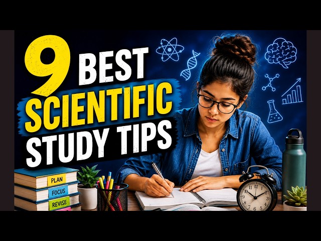 The 9 Best Scientific Study Tips ll How can I focus 100% on study? #best #study #tips #how
