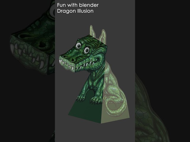 Dragon Illusion using Blender