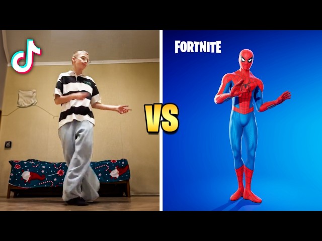 FORTNITE DANCES IN REAL LIFE (TikTok Dances & Icon Series Emotes)