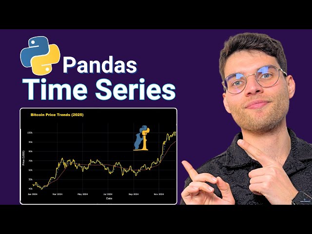 Time Series with Pandas (Python Tutorial for Beginners)
