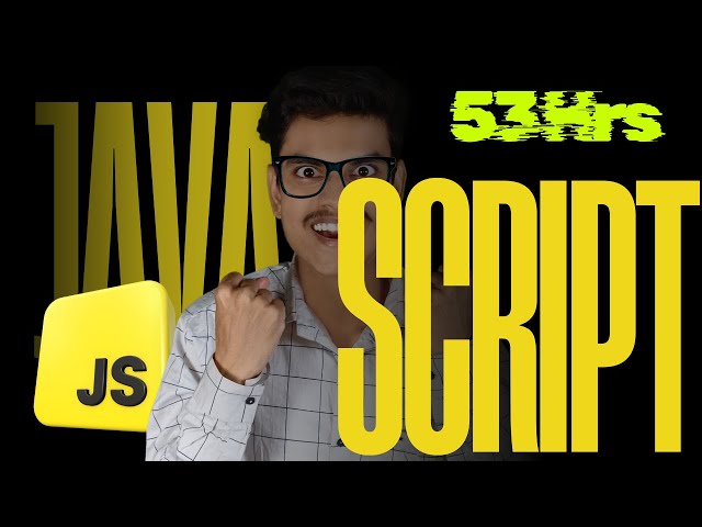 JavaScript MONSTER Class | JavaScript FULL Course