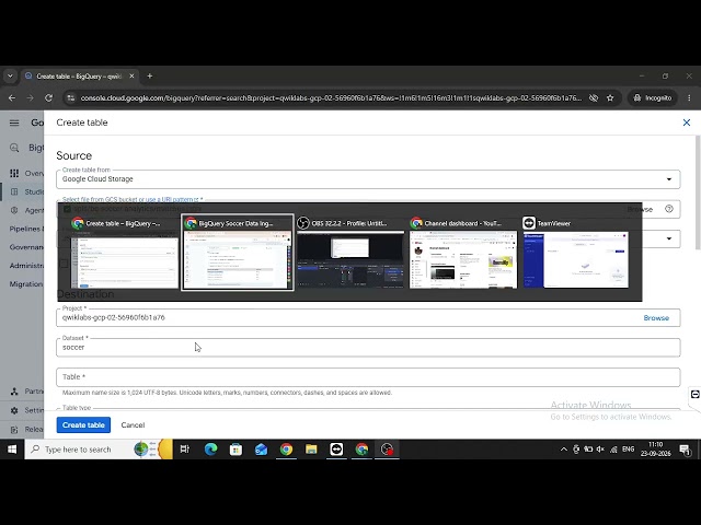 BigQuery Soccer Data Ingestion