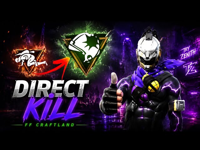 No knockdown ❌️ Direct kill ✅️ script for freefire craftland creator 🤫