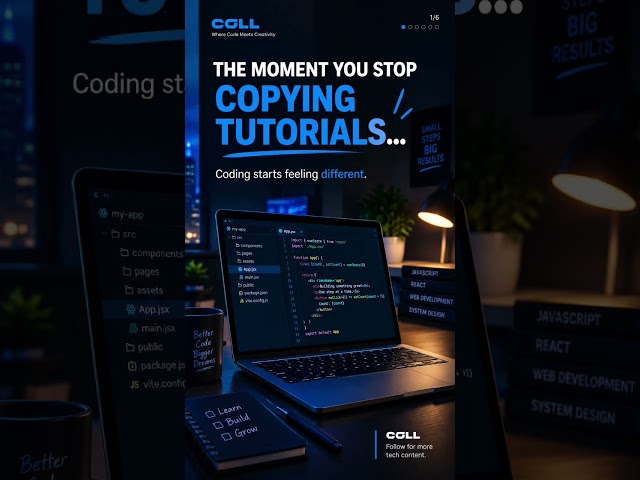 The Moment You Stop Copying Tutorials...