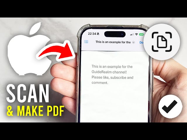 How To Scan Document and Make PDF On iPhone - Full Guide