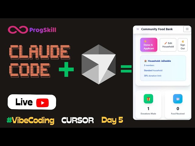 Day 5 -- Vibe Coding a Community food bank Until We Donate $100