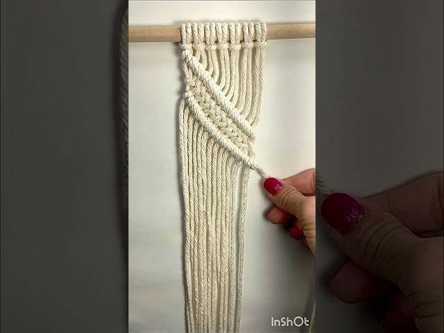 Stripes and braids macrame #easymacrame #macrame #macramecreation #macramepattern #macrameknots