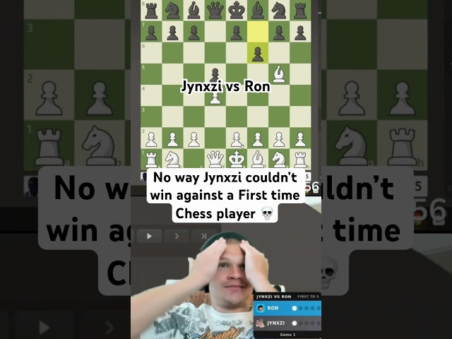 Jynxzi vs Ron in Chess (hard watch)💔🥀 #jynxzi #1vs1 #stableronaldo #chess #fail #noob