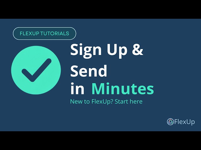 Sign Up & Send a Contract | FlexUp Tutorials