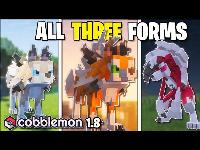 How to Get ALL Lycanroc Forms in Cobblemon 1.8! (Dusk, Midday & Midnight)