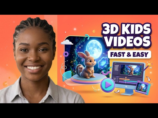 How to Make kids 3D Animated Stories Video Fast, Easy & Free