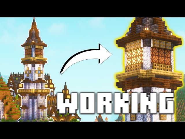 Minecraft | How to build a Medieval Lighthouse | Minecraft Tutorial