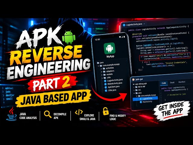 Reverse Engineer Any Java Android App | APK Modding Part 2 || #reverseengineering #apkmod 